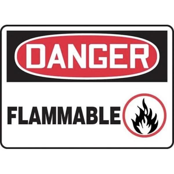 Accuform OSHA DANGER SAFETY SIGN FLAMMABLE MCHL015XT MCHL015XT - main
